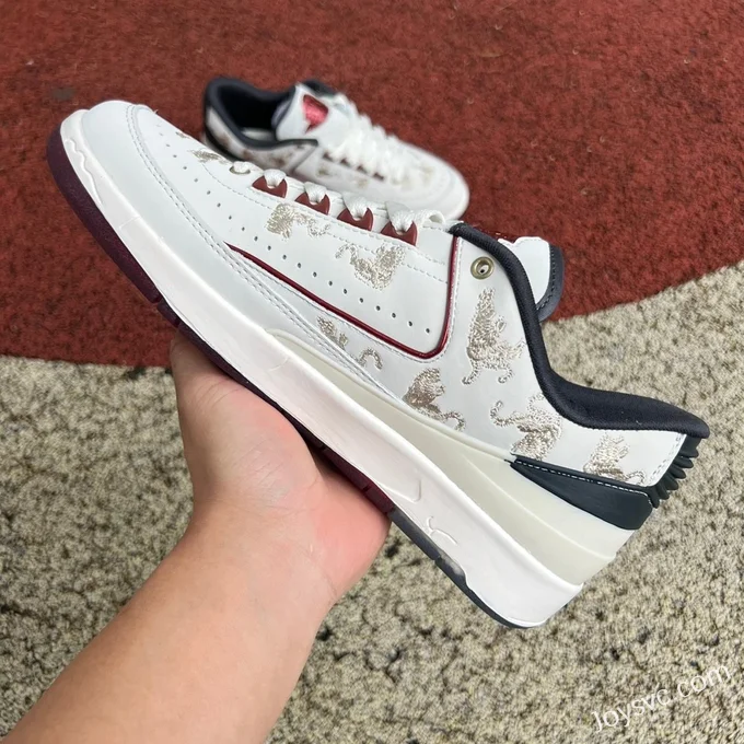 Air Jordan 2 Low FJ5736-100 White Red Dragon