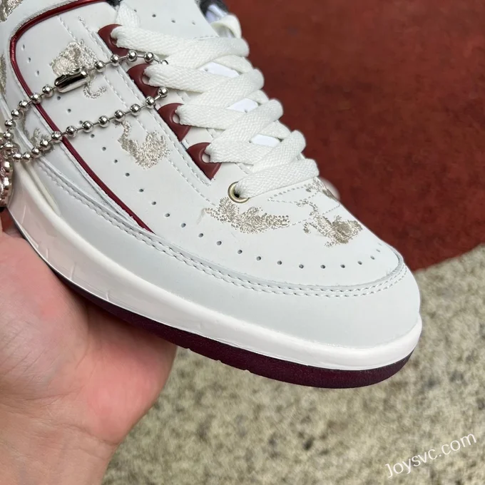 Air Jordan 2 Low FJ5736-100 White Red Dragon