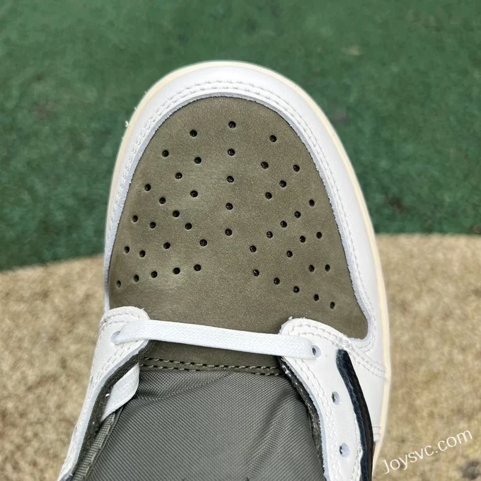 Travis Scott x Air Jordan 1 Low DM7866-200 Military Green LJR Version