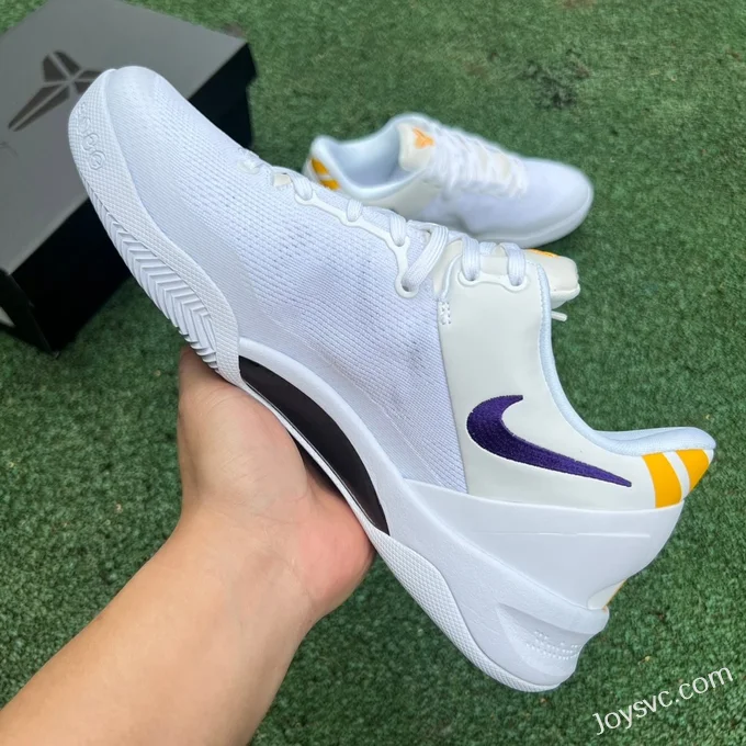 Nike Kobe 8 Protro Lakers Home - White Purple Basketball Shoes