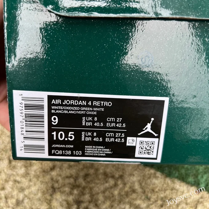 Air Jordan 4 Oxidized Green FQ8138-103