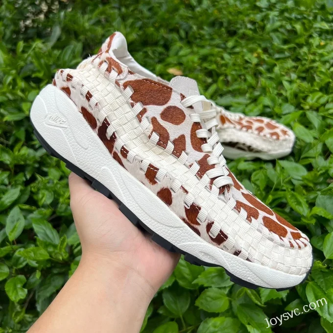 Nike Air Footscape Woven White Brown Casual Sneakers FB1959-100