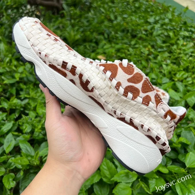 Nike Air Footscape Woven White Brown Casual Sneakers FB1959-100