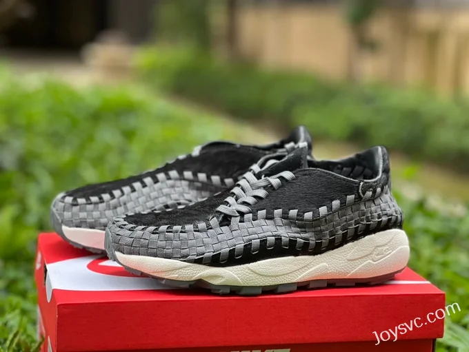 Nike Air Footscape Woven Black Grey Casual Sneakers FB1959-100