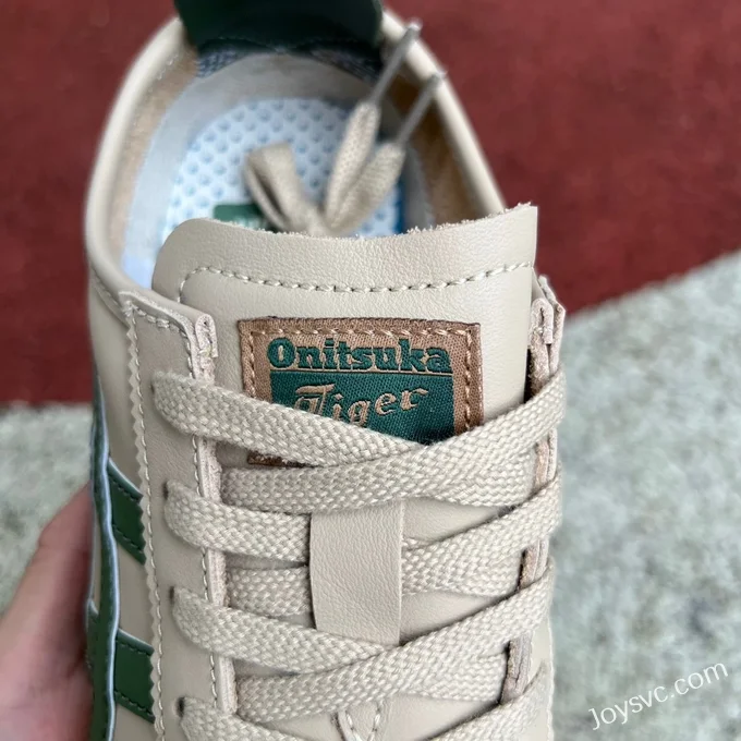 Onitsuka Tiger Mexico 66 Low-Top Sneakers in Beige Brown & Green