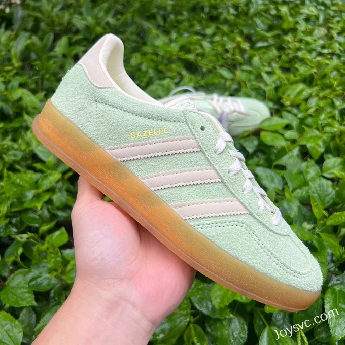 Adidas Gazelle Indoor Green Pink Retro Sneakers IE2948