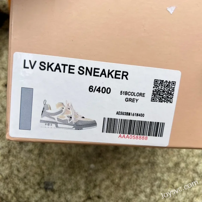 Louis Vuitton Skate White Grey