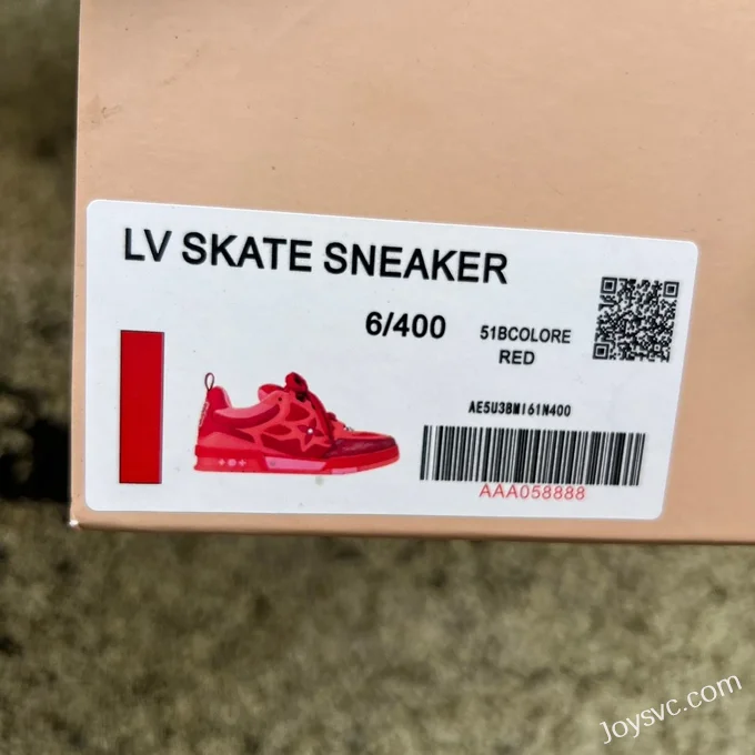 Louis Vuitton Skate Red