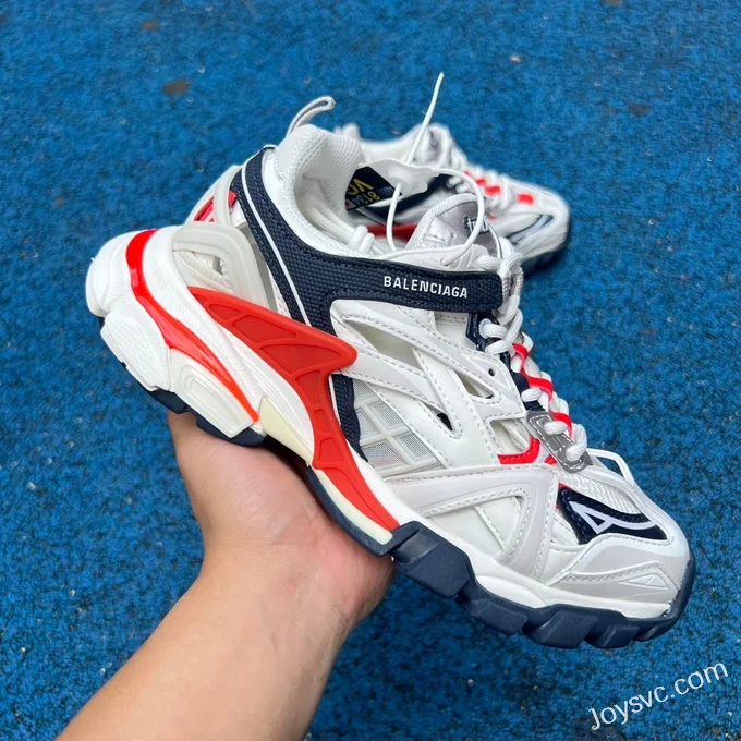 Balenciaga Track 2.0 White Red Blue Sneakers