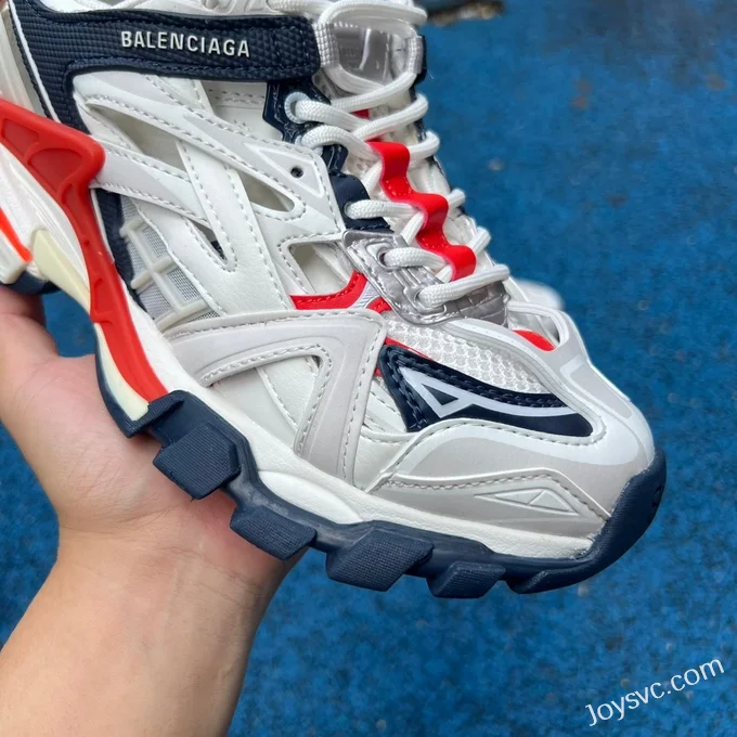 Balenciaga Track 2.0 White Red Blue Sneakers