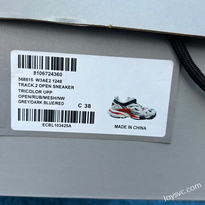 Balenciaga Track 2.0 White Red Blue Sneakers