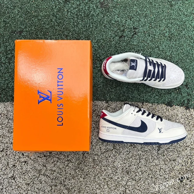 Nike Dunk x Louis Vuitton White Grey Blue FC1688-134