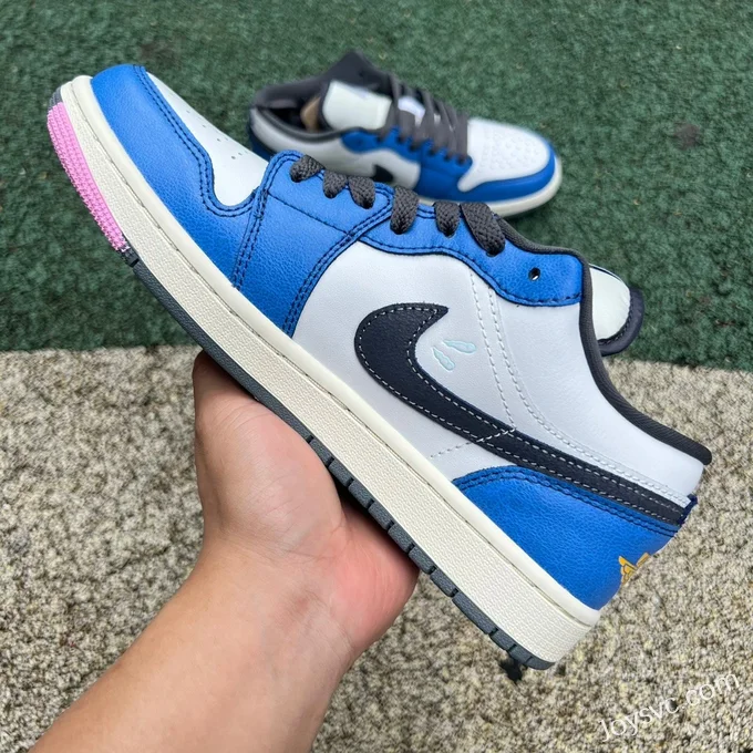 Air Jordan 1 Low FV8439-104 White Blue Grey DT Version