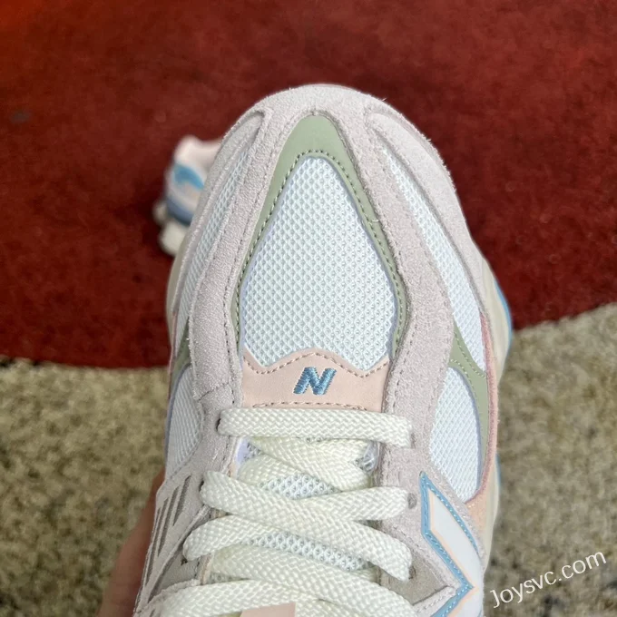 New Balance 9060 White Pink Blue Pure Original Retro Running Shoes U9060GCB