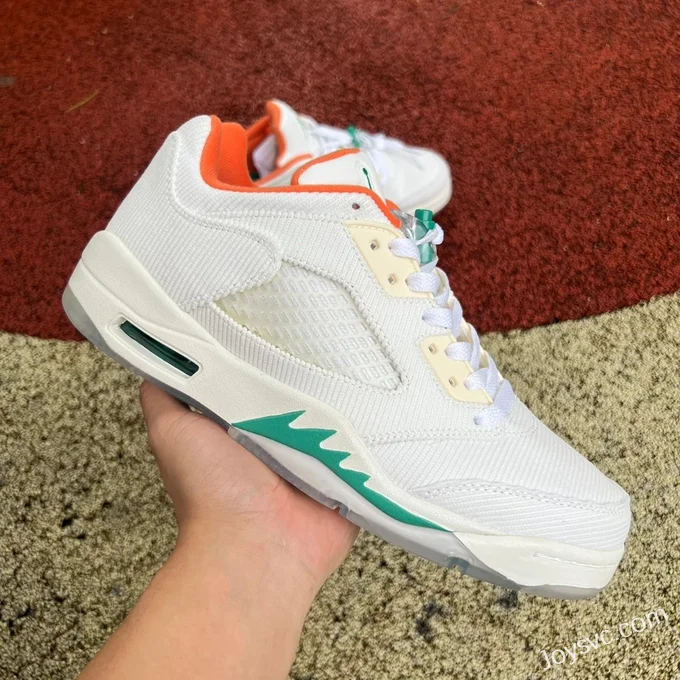 Air Jordan 5 Low CW4204-100 White Green