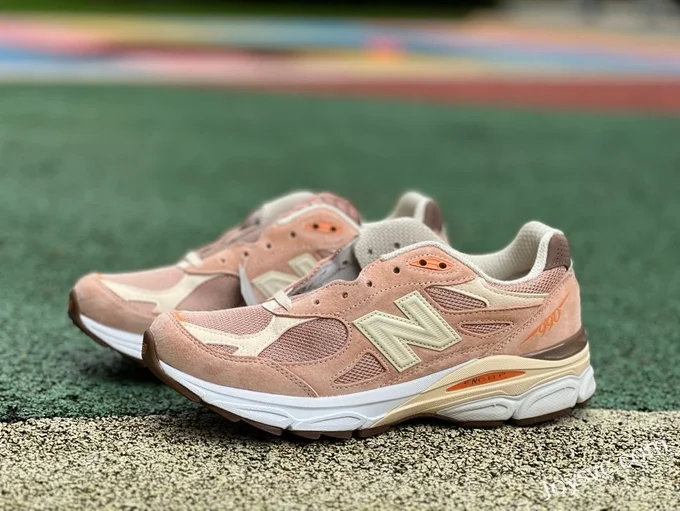 New Balance 990V3 Beige Pink Retro Running Shoes M990SZ3