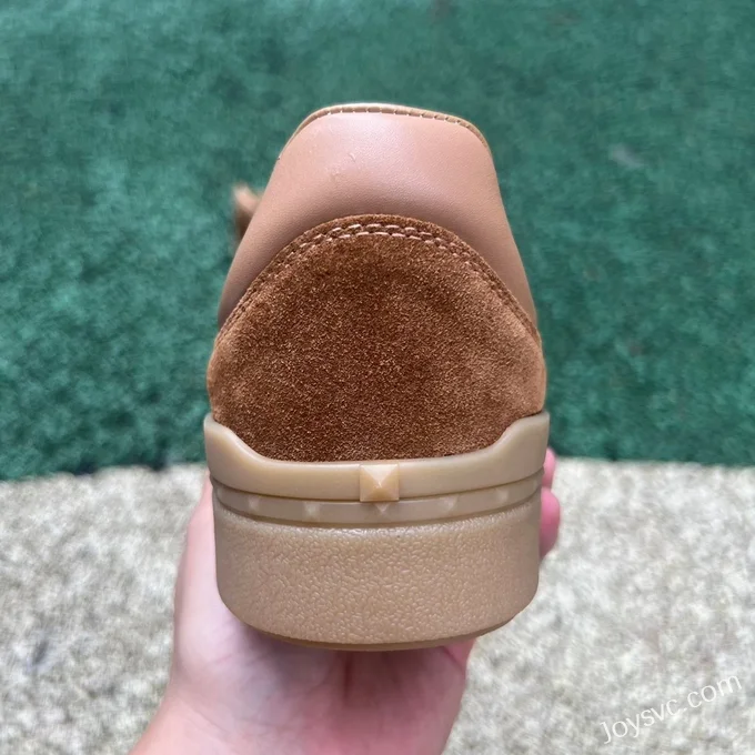 Valentino UPVILLAGE Leather Sneakers in Brown