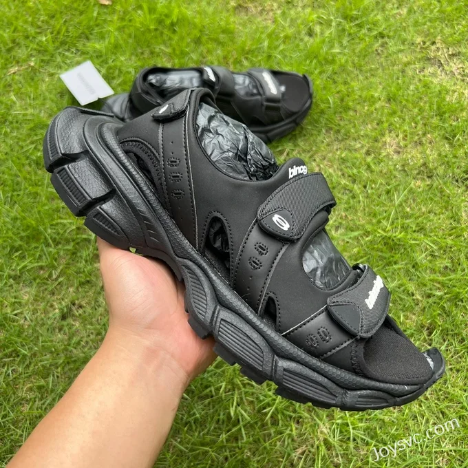 Balenciaga 3XL Black Sandals Comfortable Beach Sandals