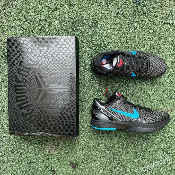 Nike Zoom Kobe 6 - Black Blue Basketball Shoes