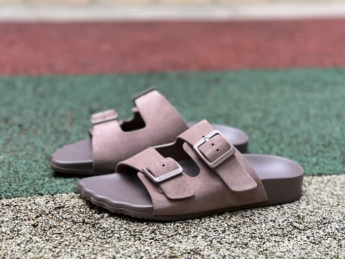 Balenciaga Grey Brown Slides Vintage Dad Shoes