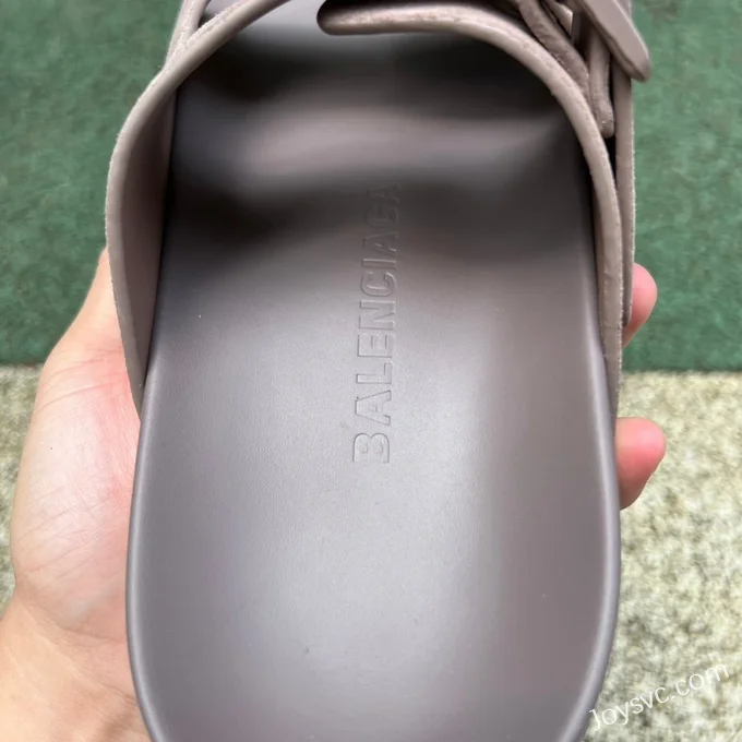 Balenciaga Grey Brown Slides Vintage Dad Shoes