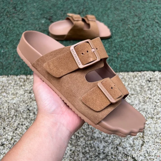 Balenciaga Brown Slides Vintage Dad Shoes