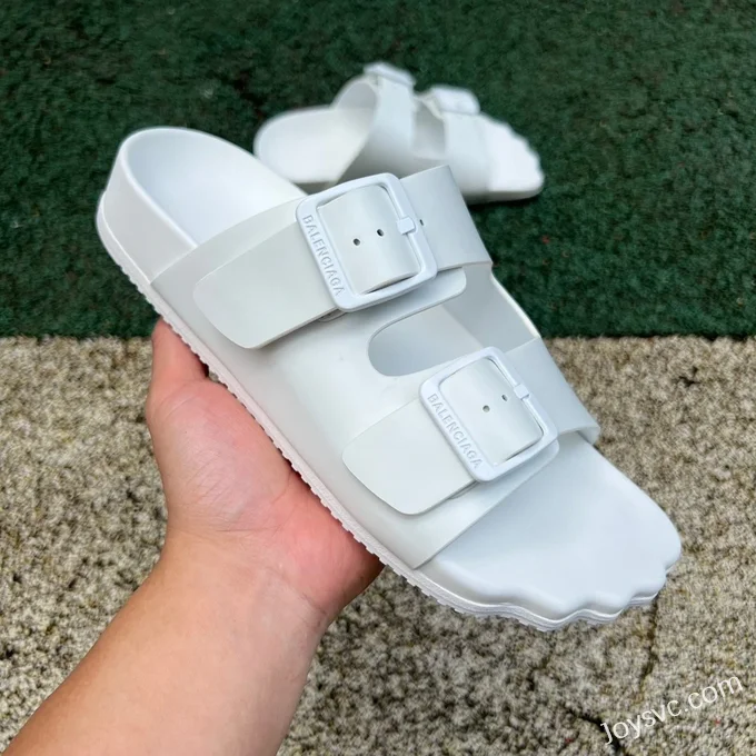 Balenciaga White Slides Vintage Dad Shoes