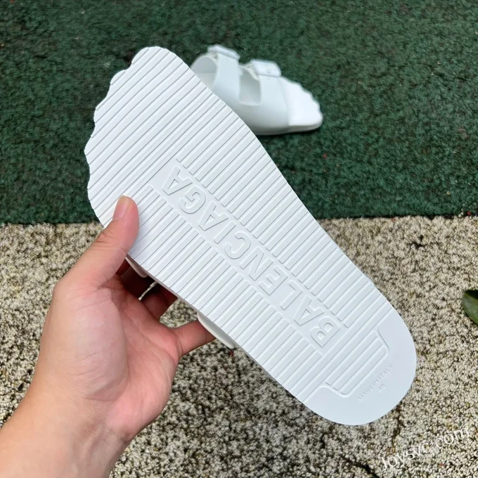 Balenciaga White Slides Vintage Dad Shoes