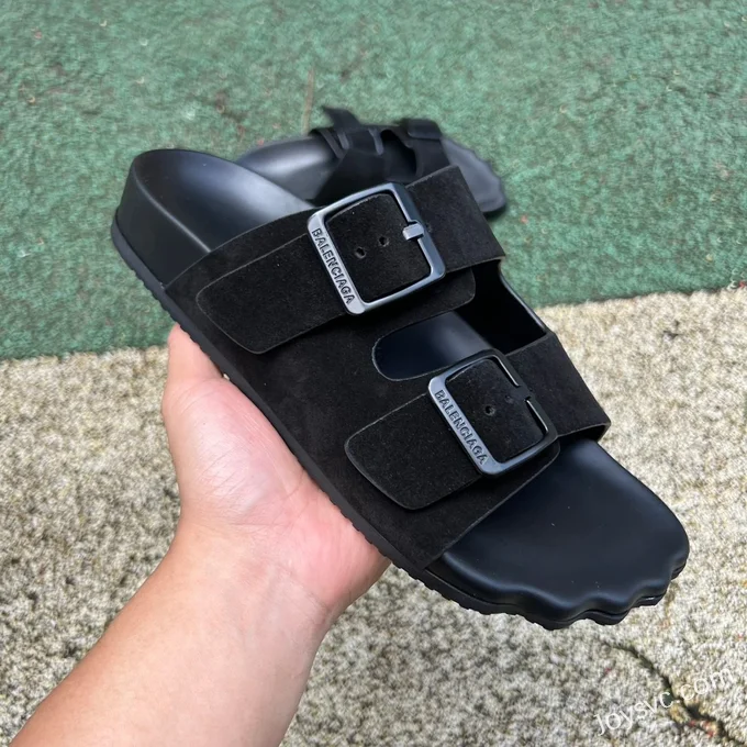 Balenciaga Black Slides Vintage Dad Shoes