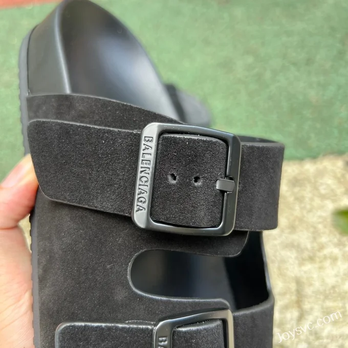 Balenciaga Black Slides Vintage Dad Shoes