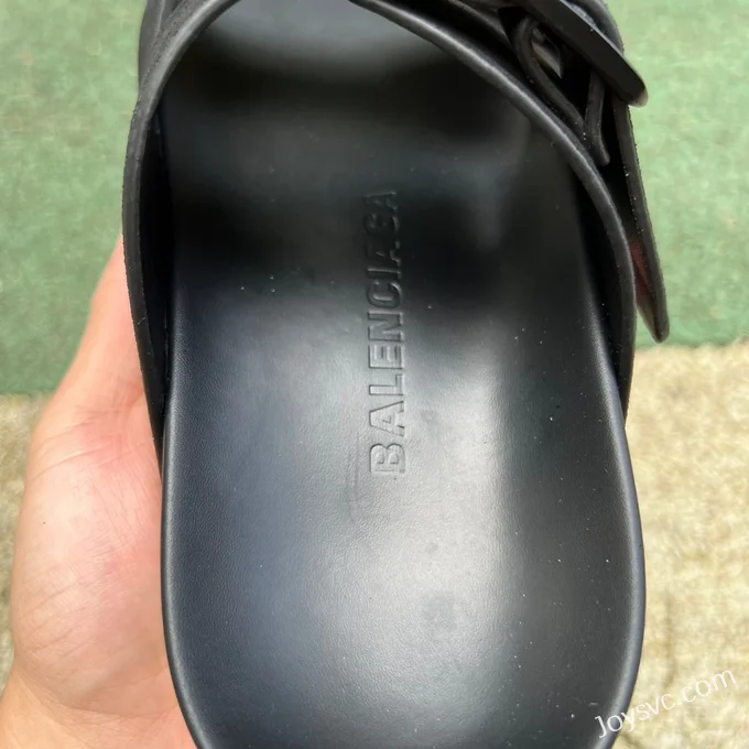 Balenciaga Black Slides Vintage Dad Shoes