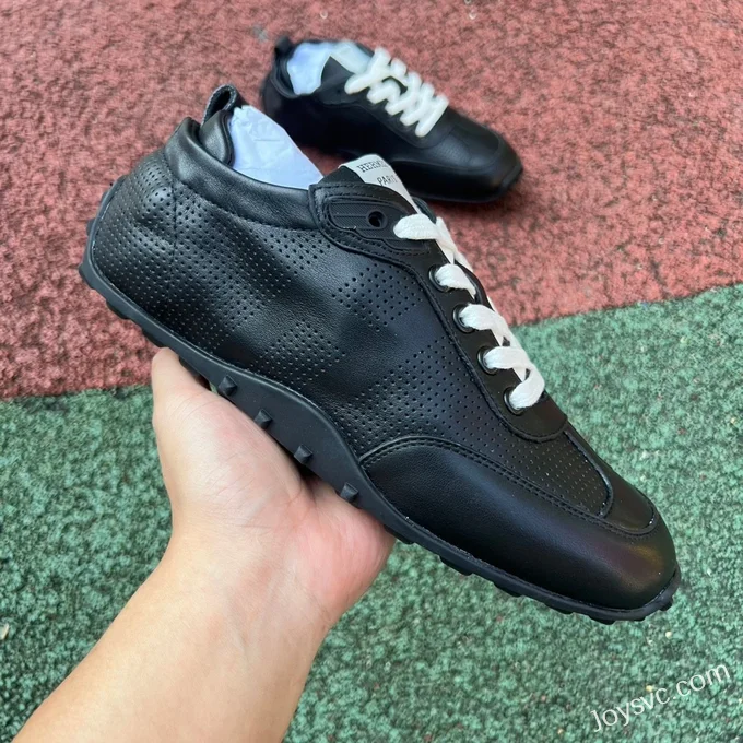 Hermes Black White Retro Sneakers Size 35-45