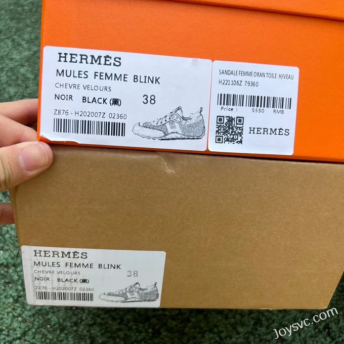 Hermes Black White Retro Sneakers Size 35-45