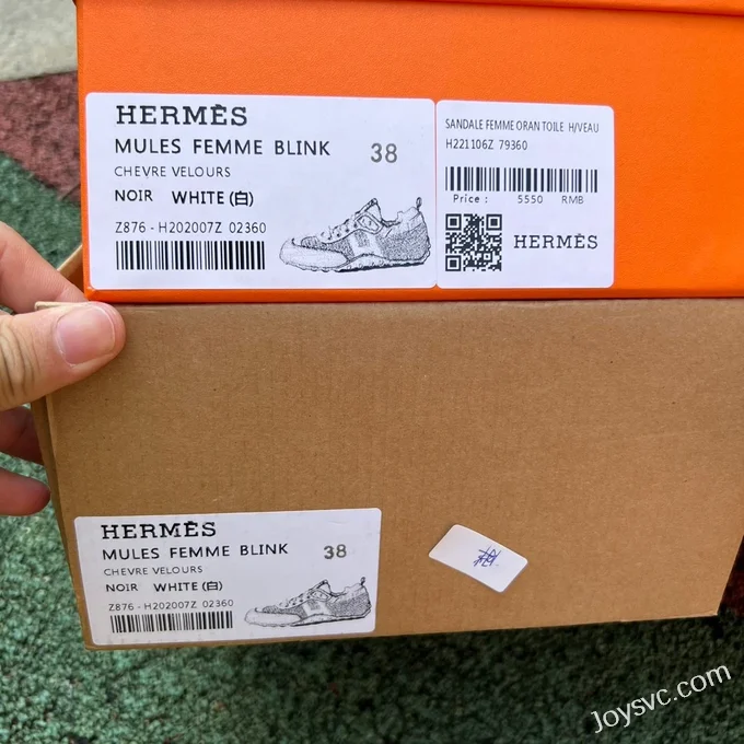 Hermes White Retro Sneakers Size 35-45