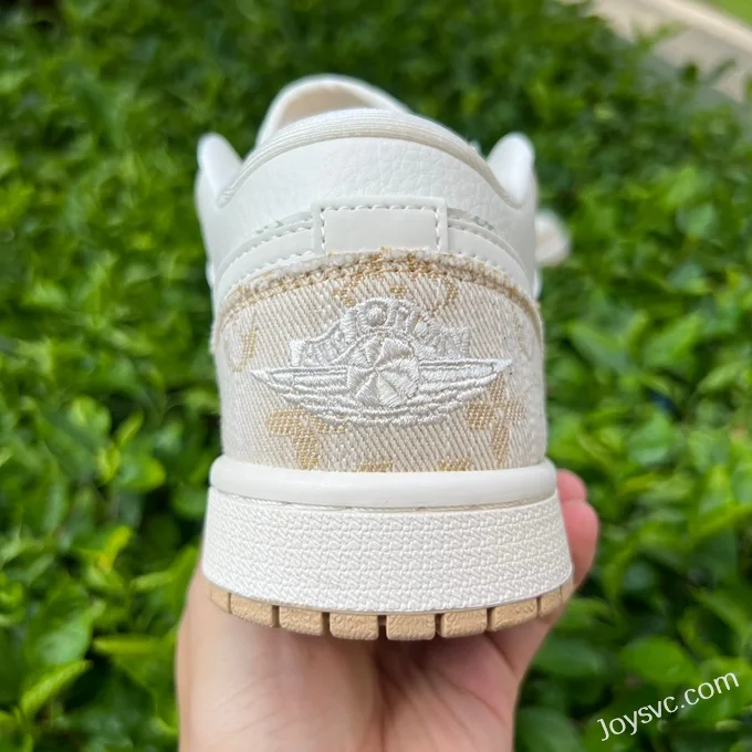 Louis Vuitton x Air Jordan 1 Low SJ9950-002 White Brown