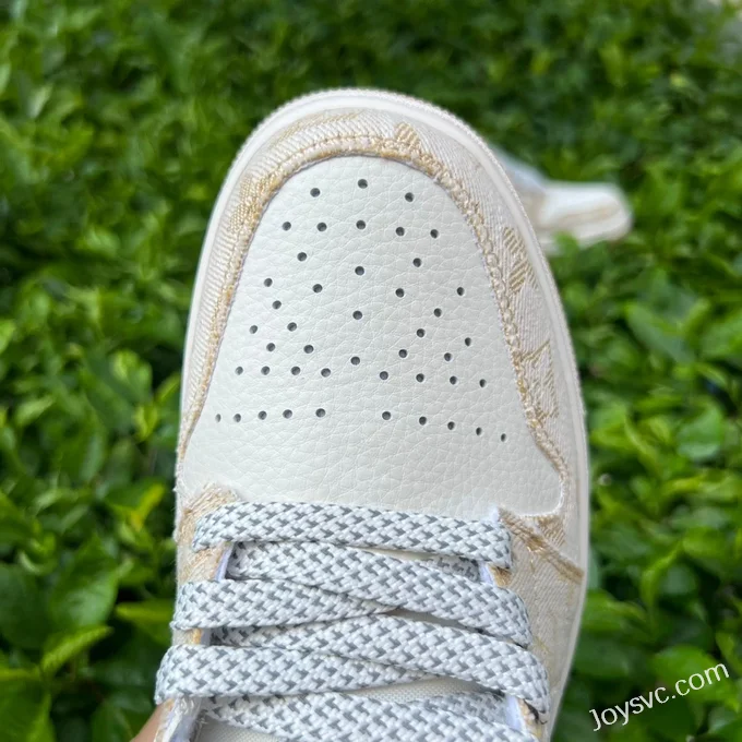 Louis Vuitton x Air Jordan 1 Low SJ9950-002 White Brown