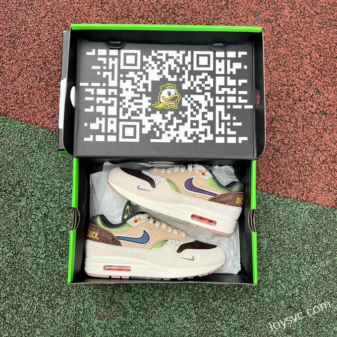 Division St. x Nike Air Max 1 University of Oregon Beige Brown HQ2640-200