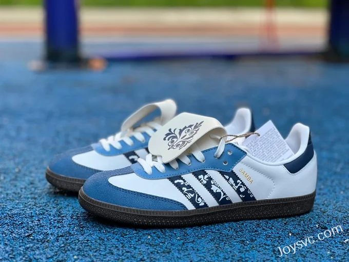 Adidas Samba Vlad White Blue Retro Sneakers IG1024