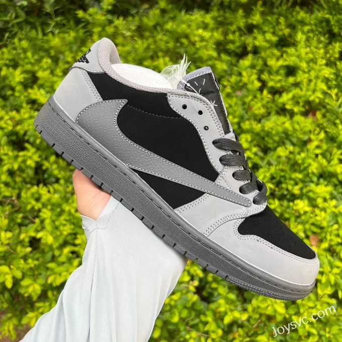 Travis Scott x Air Jordan 1 Low Golf DM7866-775 Grey Black Reverse Swoosh