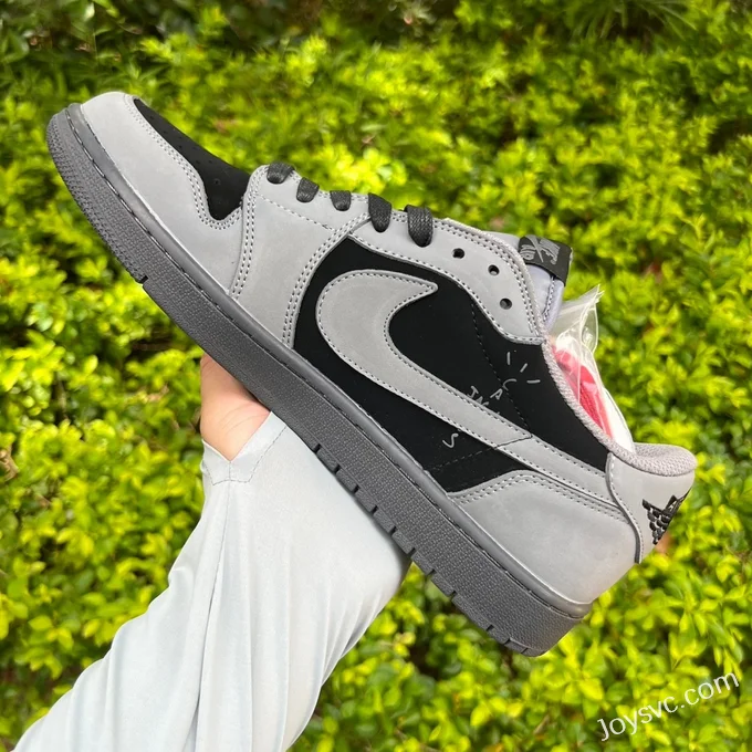 Travis Scott x Air Jordan 1 Low Golf DM7866-775 Grey Black Reverse Swoosh