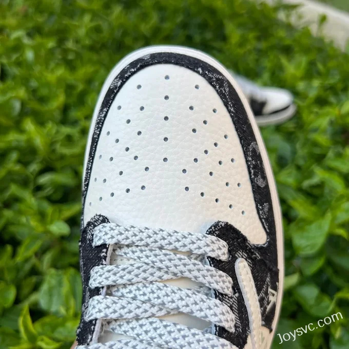 Louis Vuitton x Air Jordan 1 Low SJ2068-008 White Black