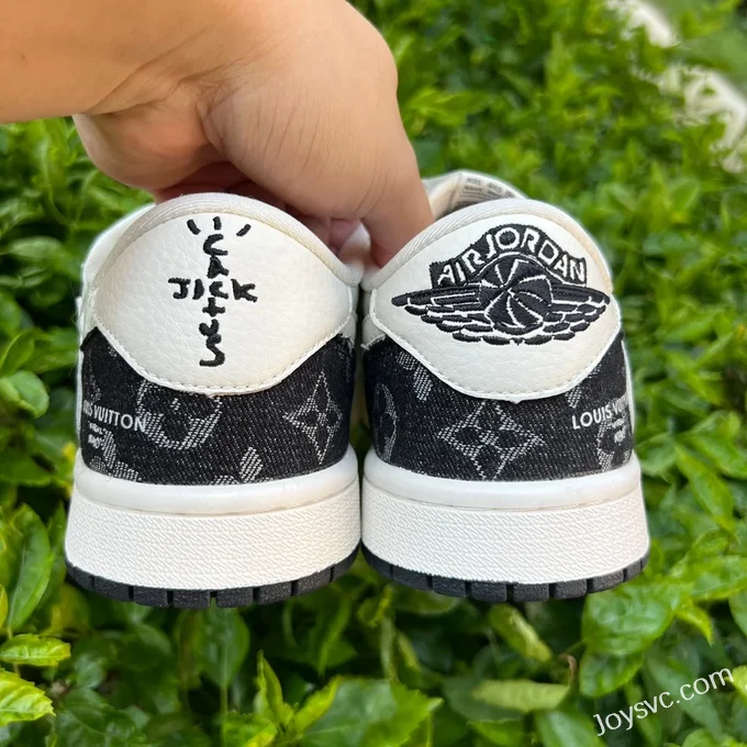 Louis Vuitton x Air Jordan 1 Low SJ2068-008 White Black