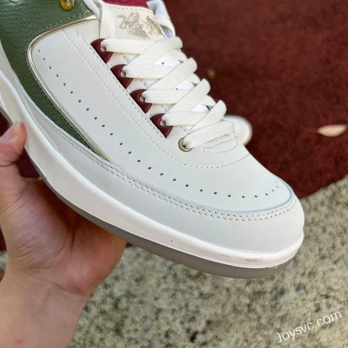 Air Jordan 2 Low FJ6871-100 White Green Red