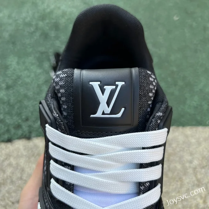 Louis Vuitton Trainer Checker Print Black White