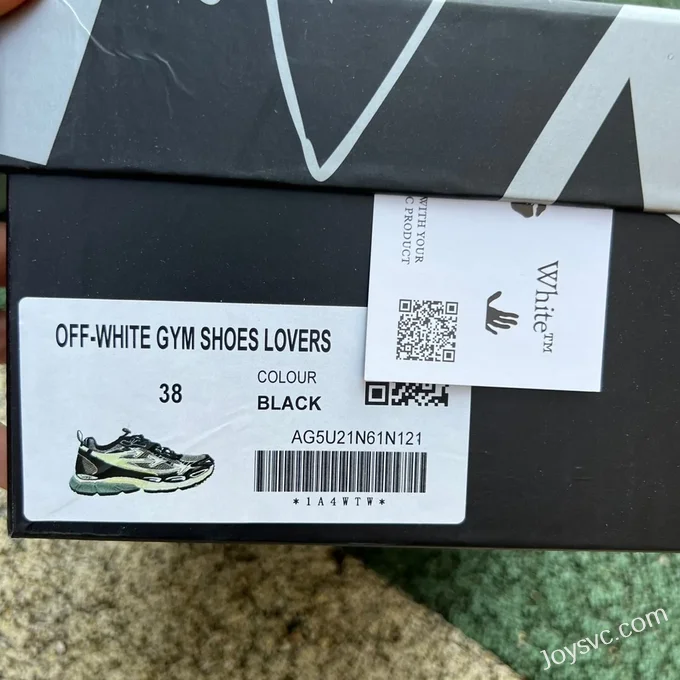 OFF-WHITE Silver White Black Sneakers