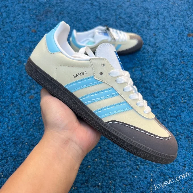 Adidas Samba Vlad Beige Blue Black Retro Sneakers IG1024