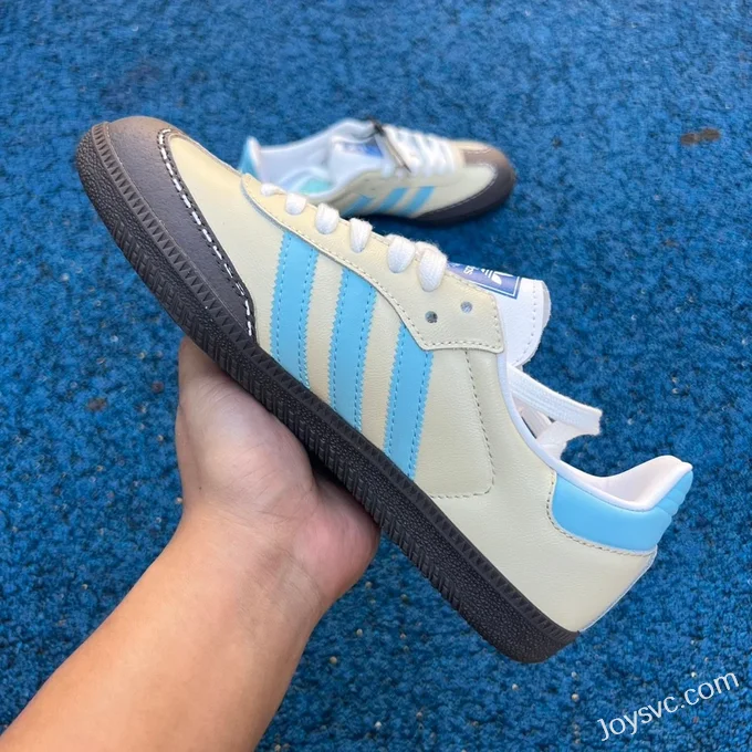 Adidas Samba Vlad Beige Blue Black Retro Sneakers IG1024