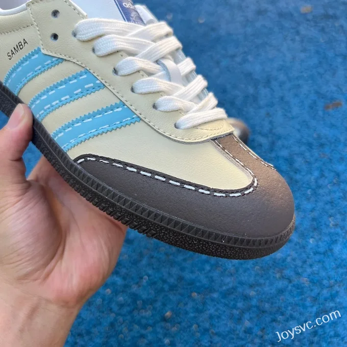 Adidas Samba Vlad Beige Blue Black Retro Sneakers IG1024