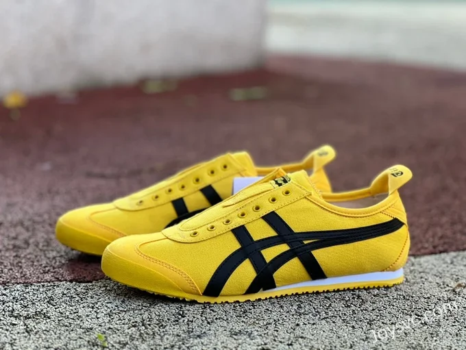 Onitsuka Tiger Mexico 66 Low-Top Sneakers in Yellow & Black