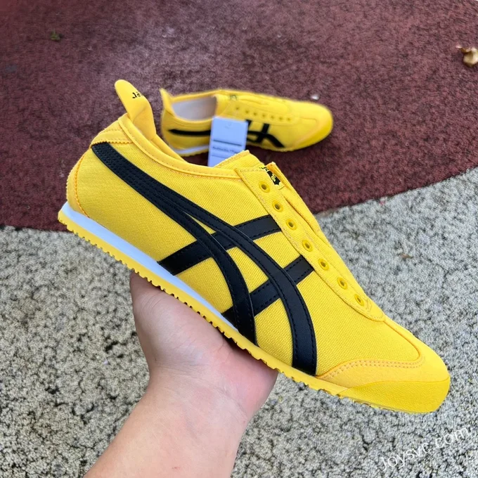 Onitsuka Tiger Mexico 66 Low-Top Sneakers in Yellow & Black